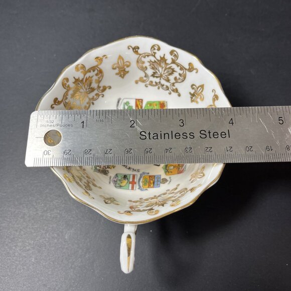 Paragon Tea Cup And Saucer Canada Coats Of Arms & Emblems Fine Bone China UK - Picture 13 of 16